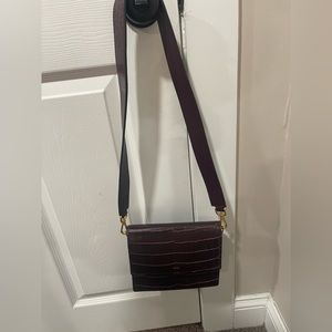 Dark Red/Purple Alligator Purse